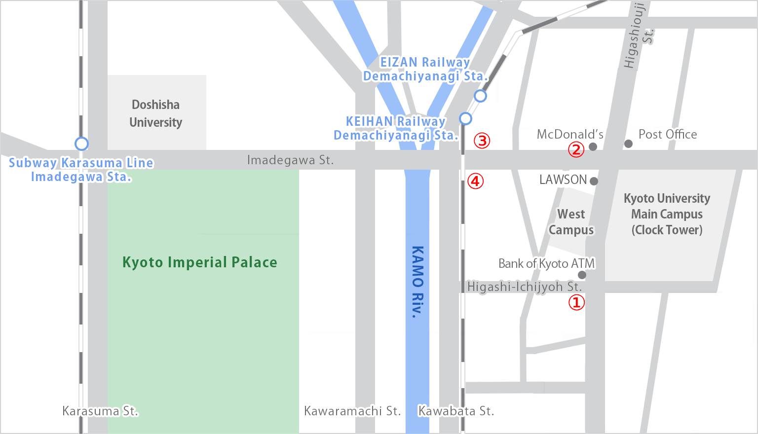 Yoshida Campus Area Map